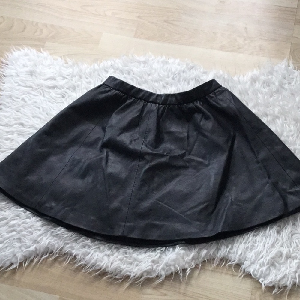 Black Leather Skirt
